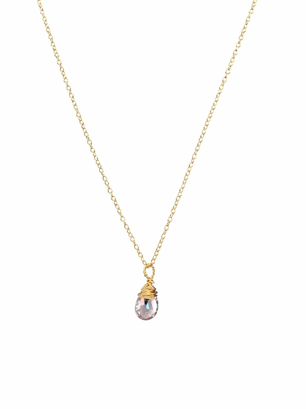 N335 Lavender Quartz Necklace